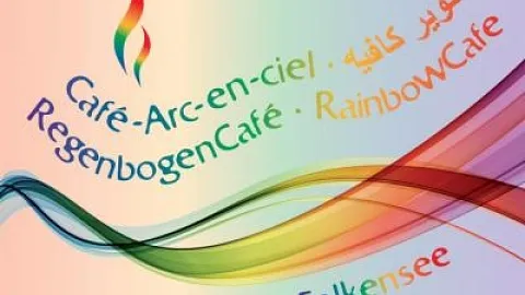 Logo des Regenbogencafés Falkensee